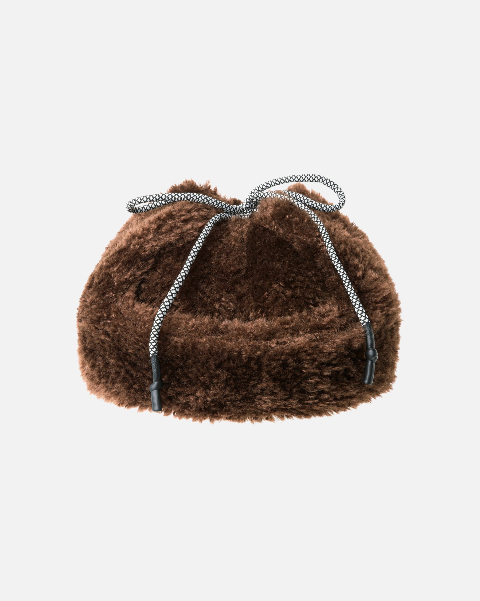 Faux Shearling Utility Flap Cap - Image 8